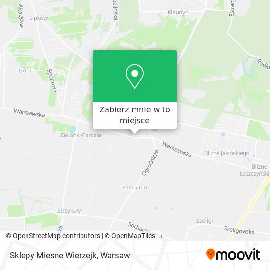 Mapa Sklepy Miesne Wierzejk