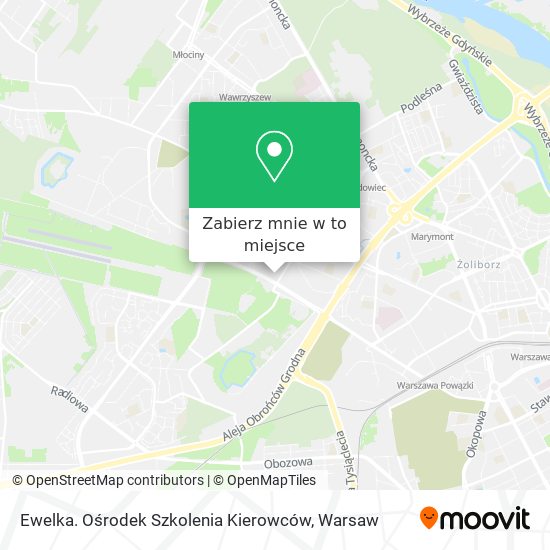 Mapa Ewelka. Ośrodek Szkolenia Kierowców