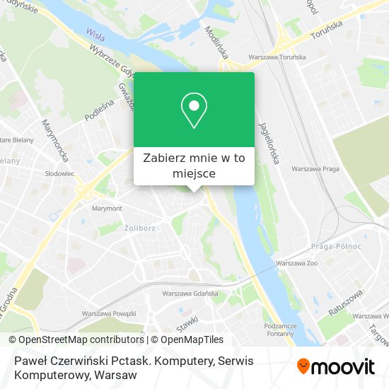 Mapa Paweł Czerwiński Pctask. Komputery, Serwis Komputerowy