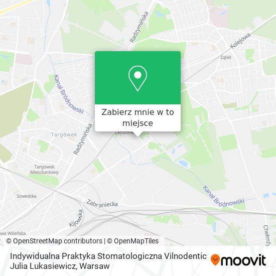 Mapa Indywidualna Praktyka Stomatologiczna Vilnodentic Julia Lukasiewicz