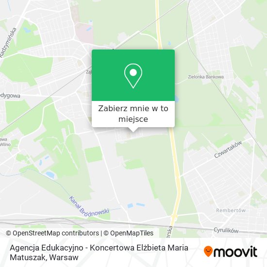 Mapa Agencja Edukacyjno - Koncertowa Elżbieta Maria Matuszak