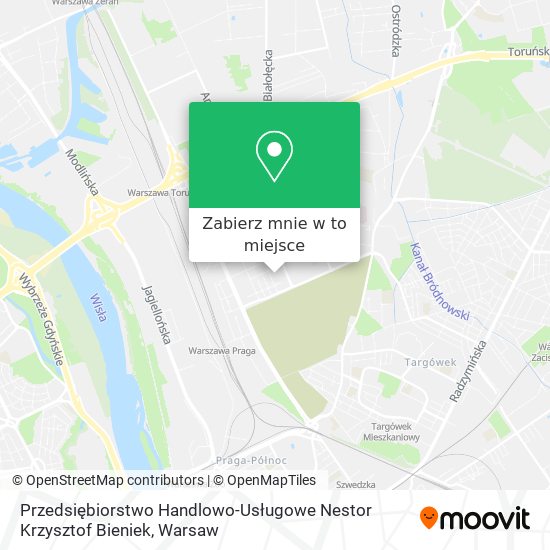 Mapa Przedsiębiorstwo Handlowo-Usługowe Nestor Krzysztof Bieniek