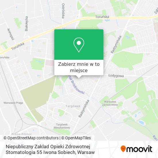 Mapa Niepubliczny Zaklad Opieki Zdrowotnej Stomatologia 55 Iwona Sobiech