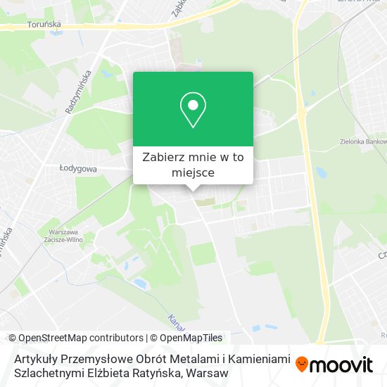 Mapa Artykuły Przemysłowe Obrót Metalami i Kamieniami Szlachetnymi Elżbieta Ratyńska