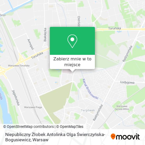 Mapa Niepubliczny Żłobek Antolinka Olga Świerczyńska-Bogusiewicz