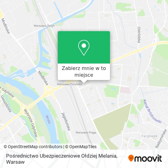 Mapa Pośrednictwo Ubezpieczeniowe Ołdziej Melania