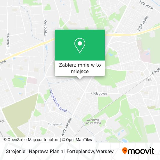 Mapa Strojenie i Naprawa Pianin i Fortepianów