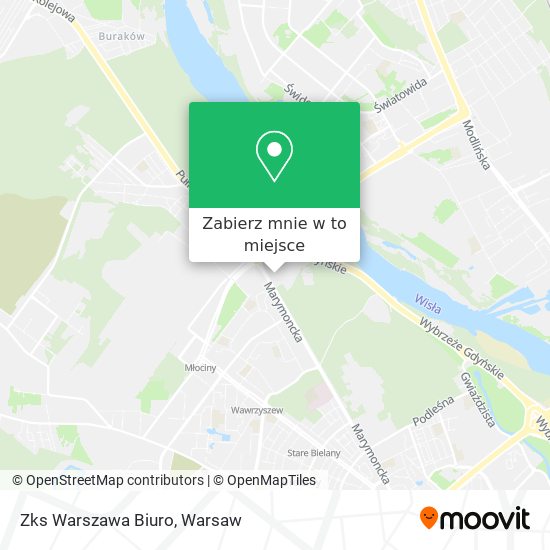 Mapa Zks Warszawa Biuro