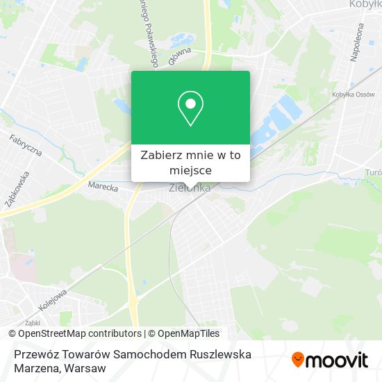 Mapa Przewóz Towarów Samochodem Ruszlewska Marzena