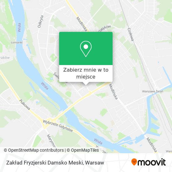 Mapa Zakład Fryzjerski Damsko Meski