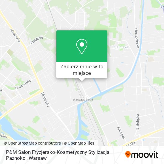 Mapa P&M Salon Fryzjersko-Kosmetyczny Stylizacja Paznokci