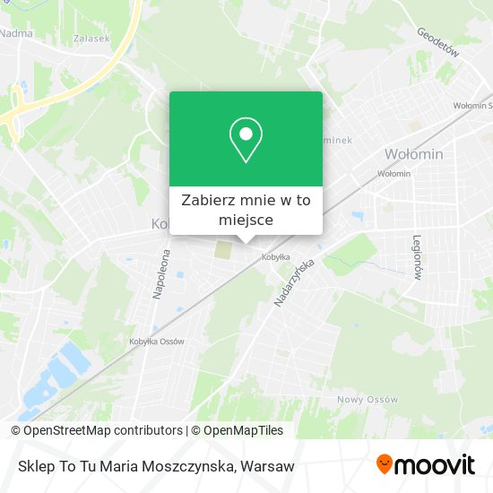 Mapa Sklep To Tu Maria Moszczynska