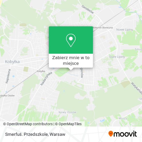 Mapa Smerfuś. Przedszkole