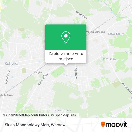 Mapa Sklep Monopolowy Mart