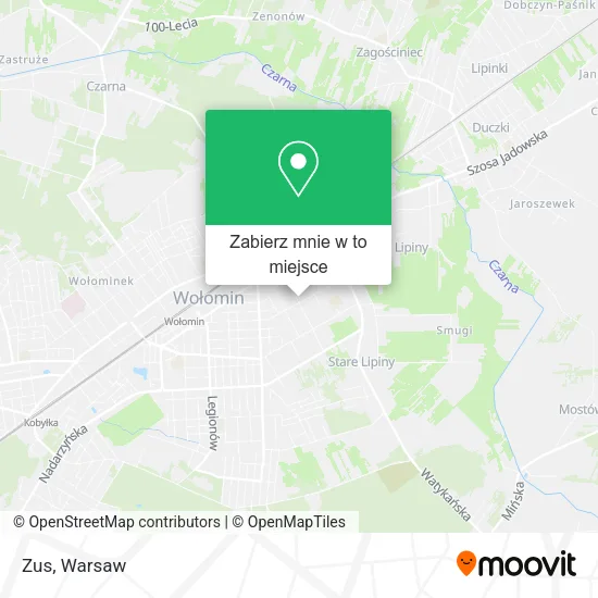 Mapa Zus