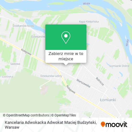 Mapa Kancelaria Adwokacka Adwokat Maciej Budzyński