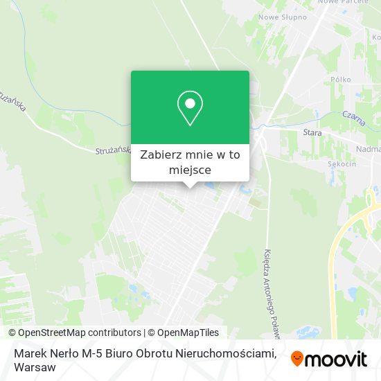 Mapa Marek Nerło M-5 Biuro Obrotu Nieruchomościami