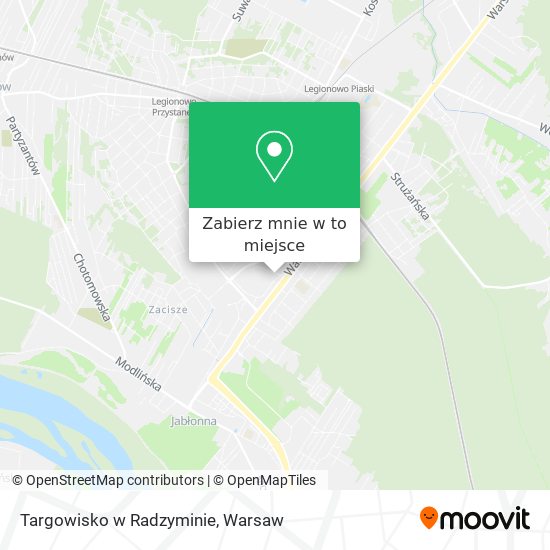 Mapa Targowisko w Radzyminie