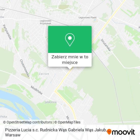 Mapa Pizzeria Lucia s.c. Rudnicka Wąs Gabriela Wąs Jakub