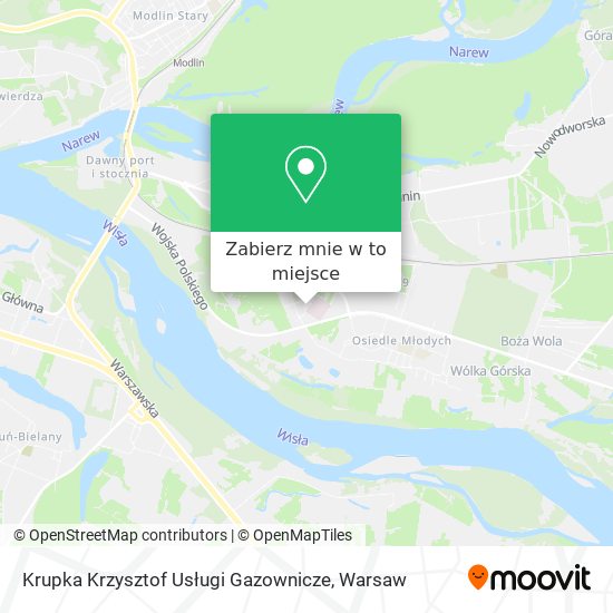 Mapa Krupka Krzysztof Usługi Gazownicze