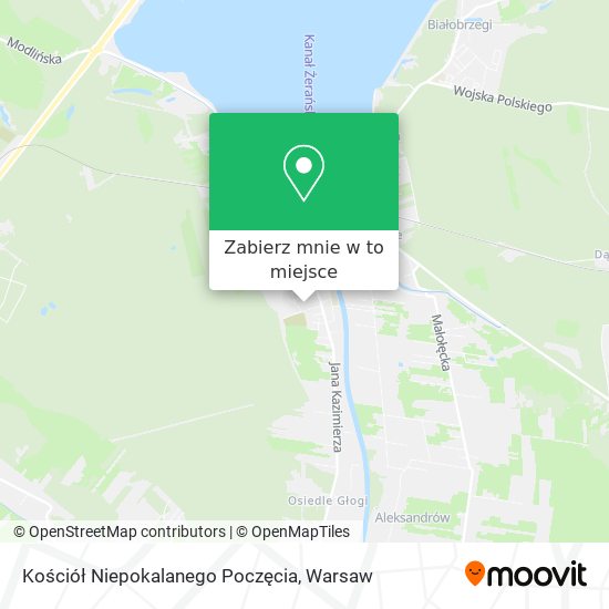 Mapa Kościół Niepokalanego Poczęcia