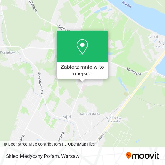 Mapa Sklep Medyczny Pofam