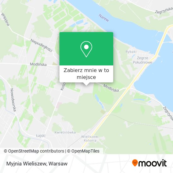 Mapa Myjnia Wieliszew