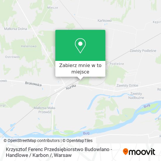 Mapa Krzysztof Ferenc Przedsiębiorstwo Budowlano - Handlowe / Karbon /