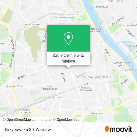 Mapa Grzybowska 30