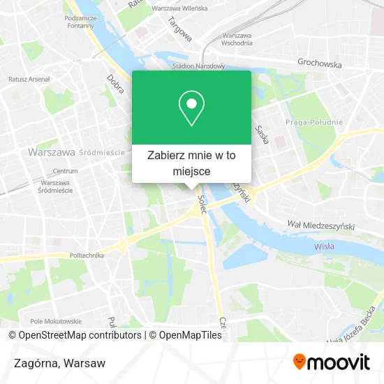 Mapa Zagórna