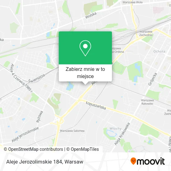 Mapa Aleje Jerozolimskie 184