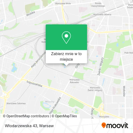Mapa Włodarzewska 43