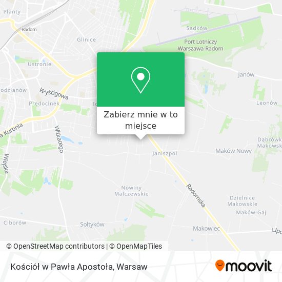 Mapa Kościół w Pawła Apostoła