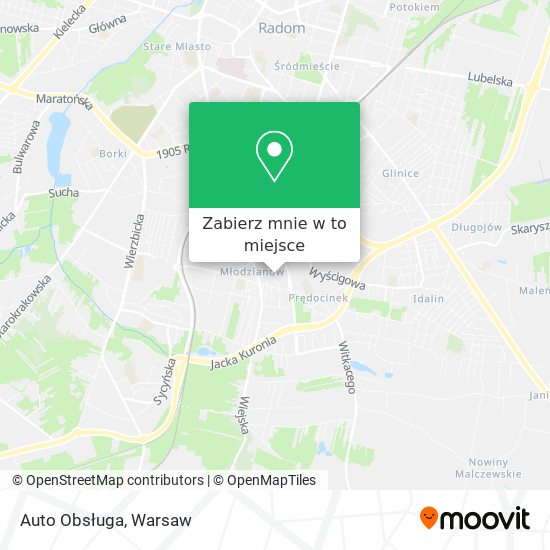 Mapa Auto Obsługa