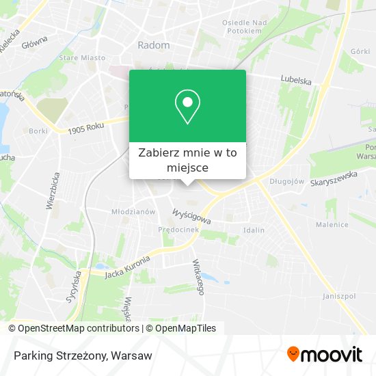 Mapa Parking Strzeżony