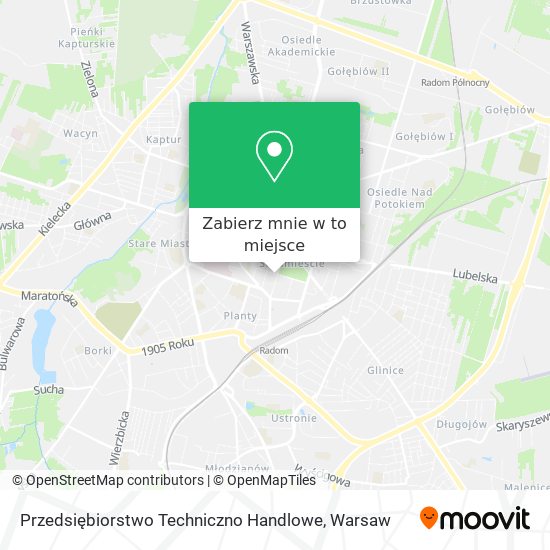 Mapa Przedsiębiorstwo Techniczno Handlowe