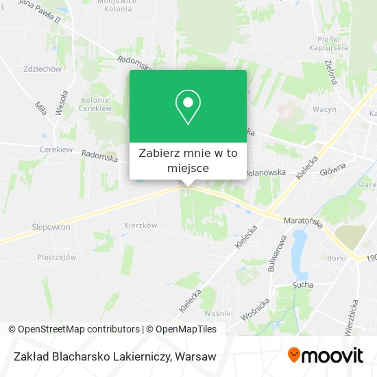 Mapa Zakład Blacharsko Lakierniczy