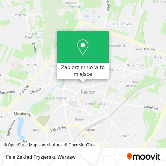 Mapa Fala Zakład Fryzjerski