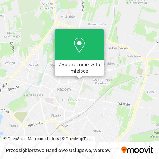 Mapa Przedsiębiorstwo Handlowo Usługowe