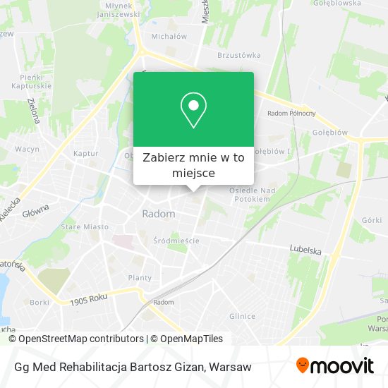 Mapa Gg Med Rehabilitacja Bartosz Gizan