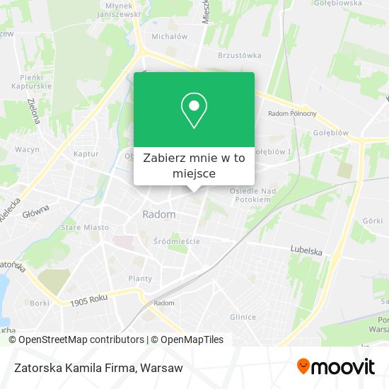 Mapa Zatorska Kamila Firma