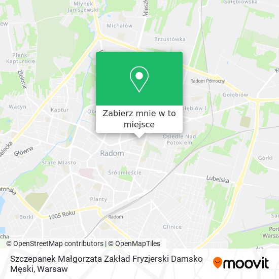 Mapa Szczepanek Małgorzata Zakład Fryzjerski Damsko Męski