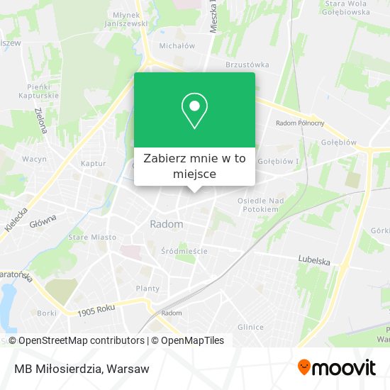 Mapa MB Miłosierdzia