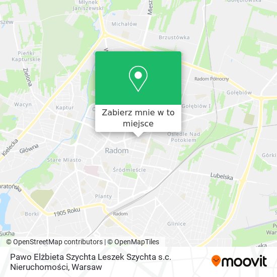 Mapa Pawo Elżbieta Szychta Leszek Szychta s.c. Nieruchomości