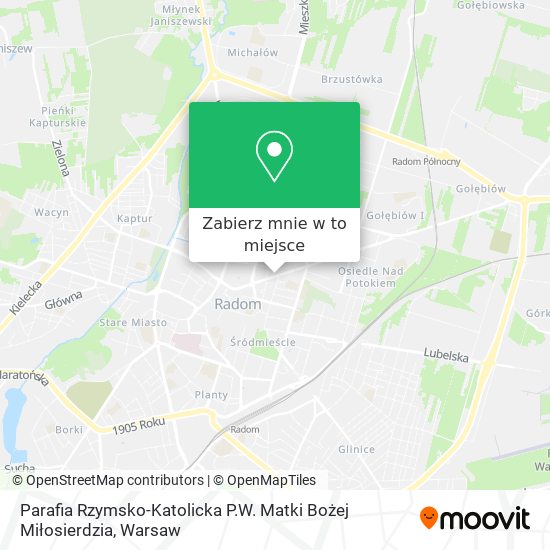 Mapa Parafia Rzymsko-Katolicka P.W. Matki Bożej Miłosierdzia