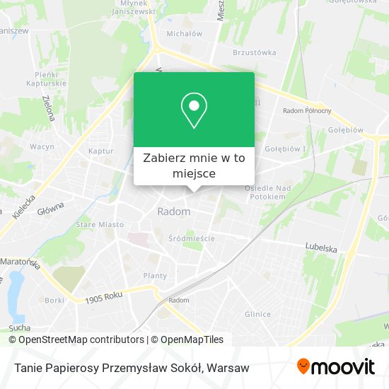 Mapa Tanie Papierosy Przemysław Sokół