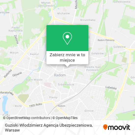 Mapa Guziski Włodzimierz Agencja Ubezpieczeniowa