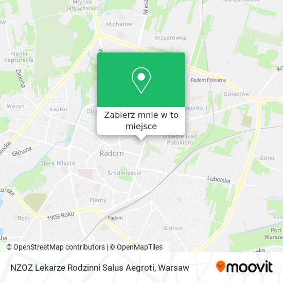 Mapa NZOZ Lekarze Rodzinni Salus Aegroti