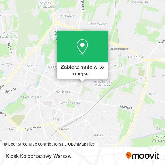 Mapa Kiosk Kolportażowy