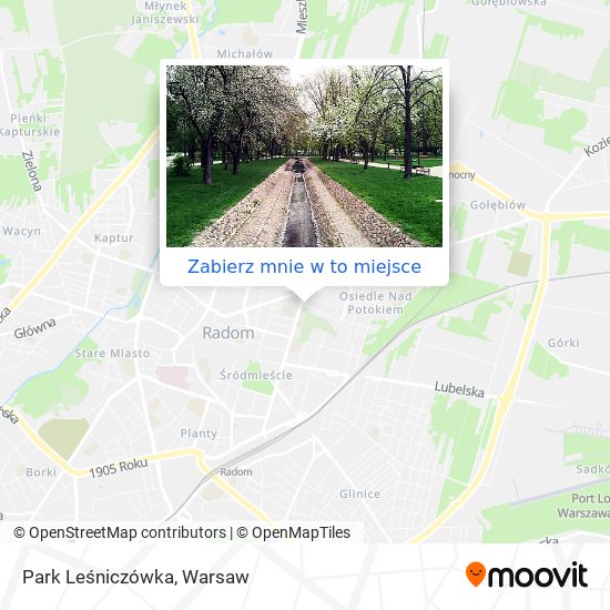 Mapa Park Leśniczówka